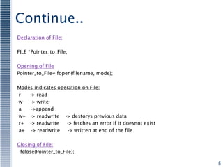 Files in c | PPT