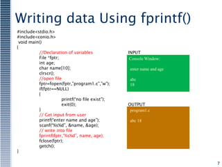 Files in c | PPT