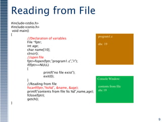 Files in c | PPT