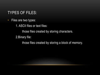 Files in c++ | PPT