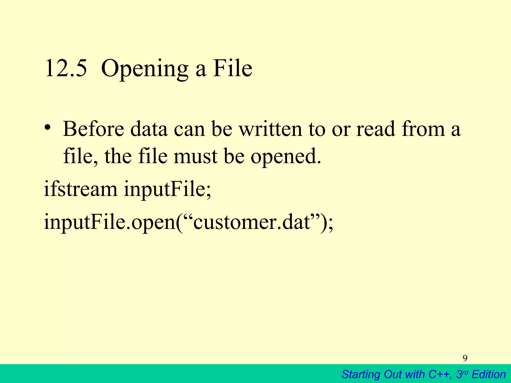 Files in c++ ppt | PPT