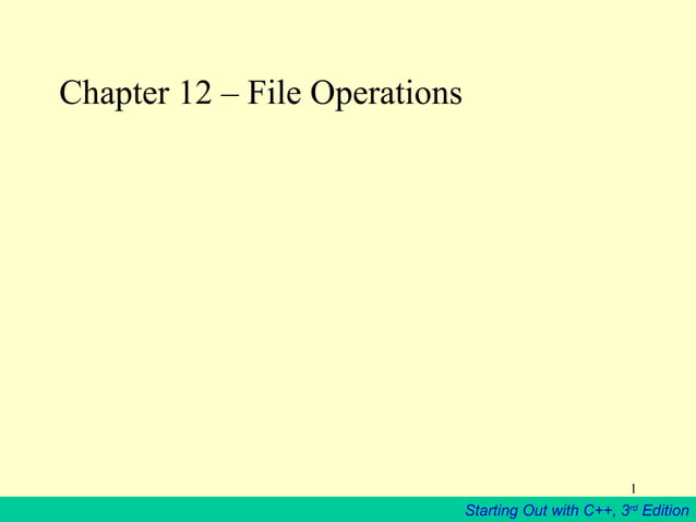 Files in c++ ppt | PPT