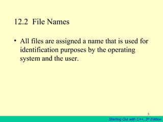 Files in c++ ppt | PPT