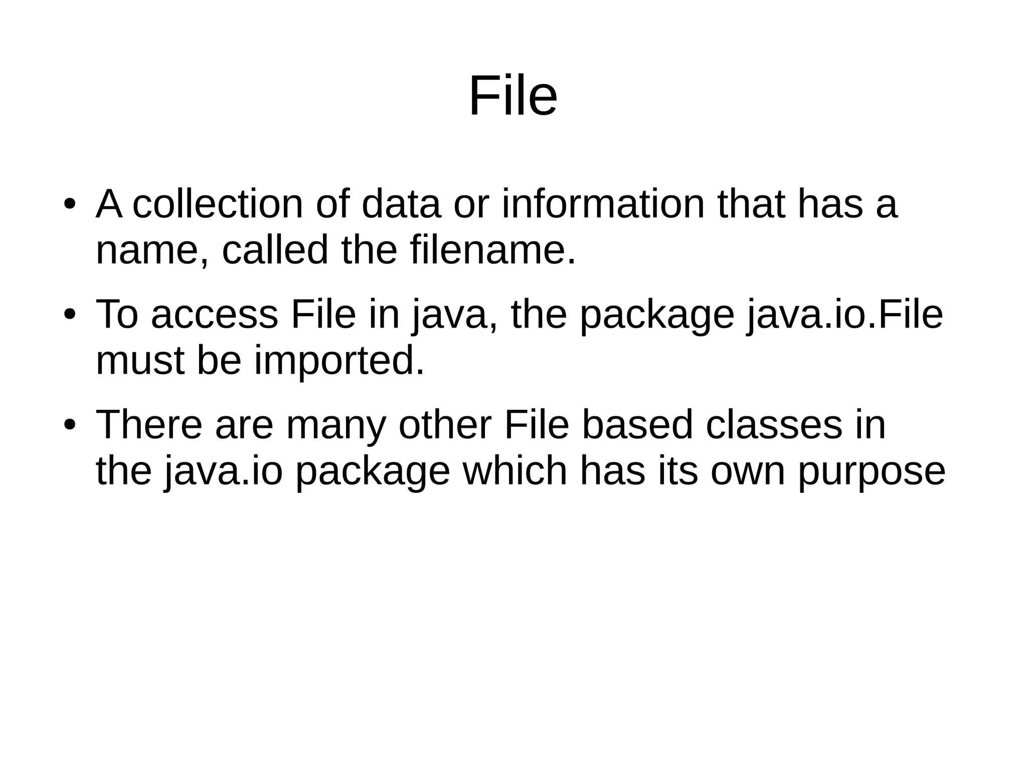 Files in java | PDF