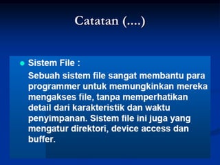 Catatan (....)
 