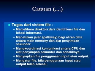 Catatan (....)
 