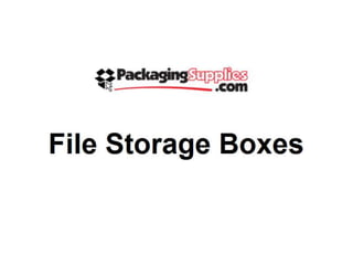File storage boxes