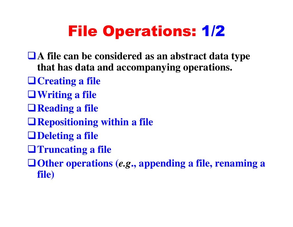 File system