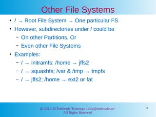 Details on Root Filesystem in Embedded Linux | PDF