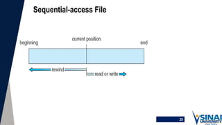 29
Sequential-access File
 