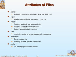 Comprehensive Overview of File System Concepts and Implementation ...