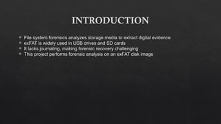 Comprehensive Forensic Analysis and Recovery Techniques on exFAT File ...