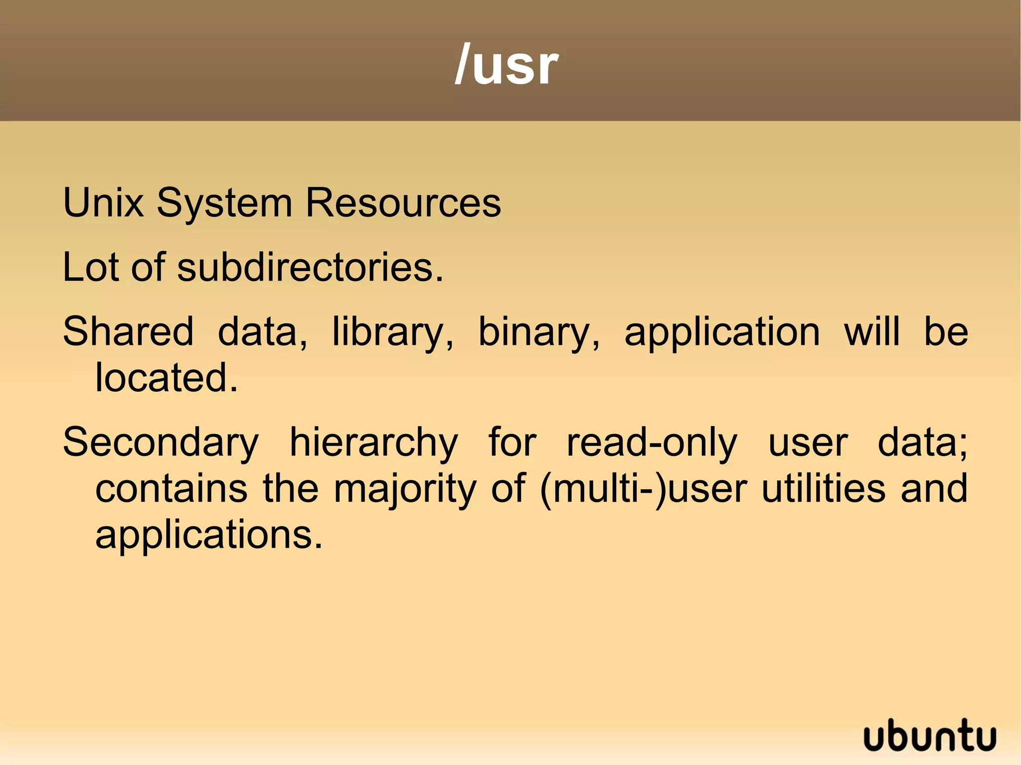 /dev Stands for devices. 