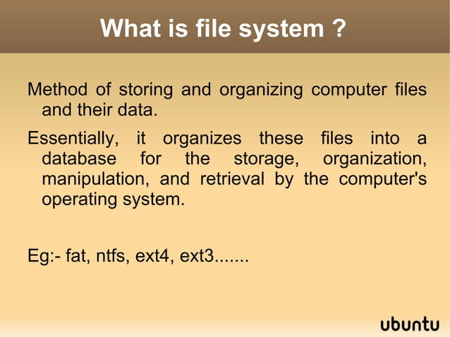 File system hiearchy | ODP