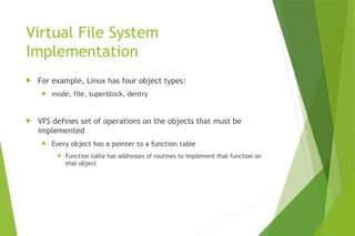 Comprehensive Overview of File System Implementation and Management | PPTX