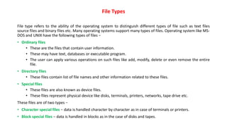 File system in operating system e learning | PPT