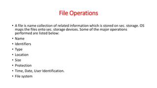 File system in operating system e learning | PPT