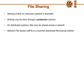File System Interface and its security and protection | PPT