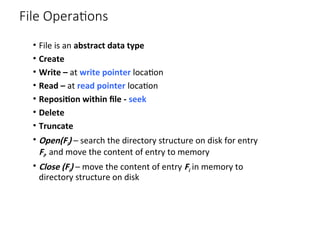 Comprehensive Overview of File-System Interfaces and Management | PPT