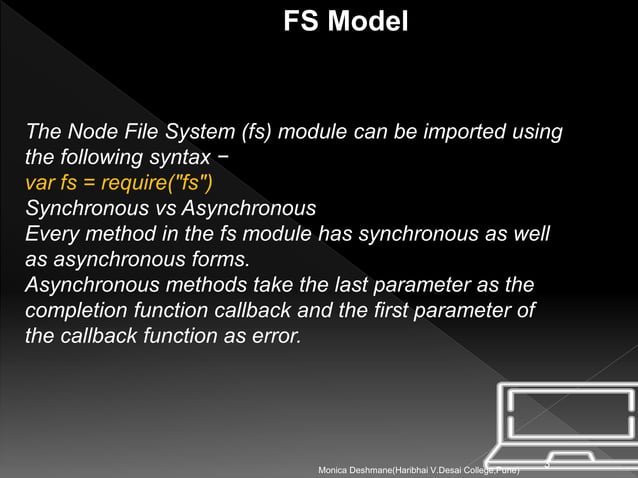 File system node js | PPT