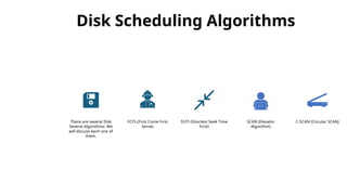 File Scheduling Algorithm FILE SYSTEMS AND ORGANISATION STRUCTURE.pptx