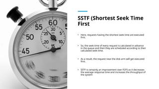 Sstf Graph FILE SYSTEMS AND ORGANISATION STRUCTURE.pptx