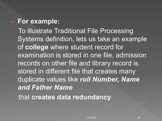 File systems versus a dbms | PPTX