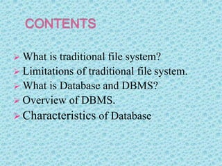 File system vs database | PPTX