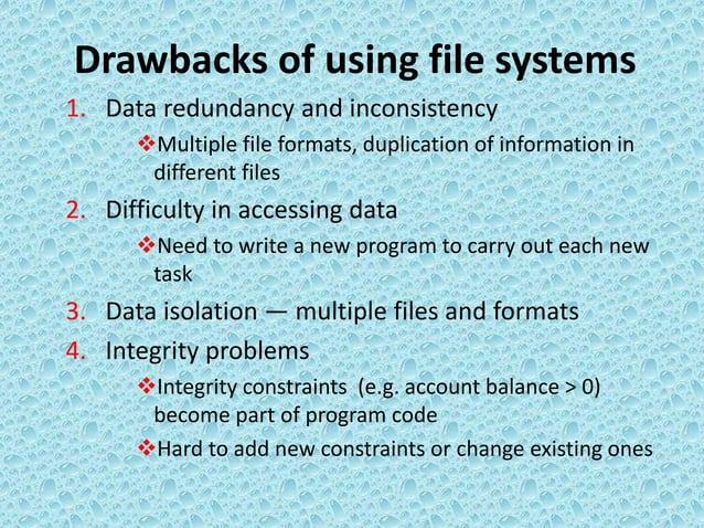 File system vs database | PPTX