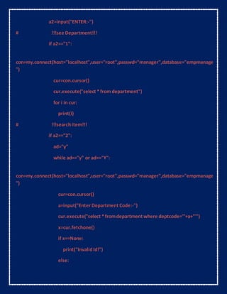 computer science with python project for class 12 cbse | DOCX