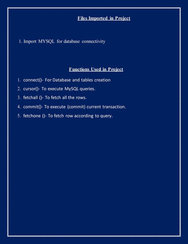 computer science with python project for class 12 cbse | DOCX ...