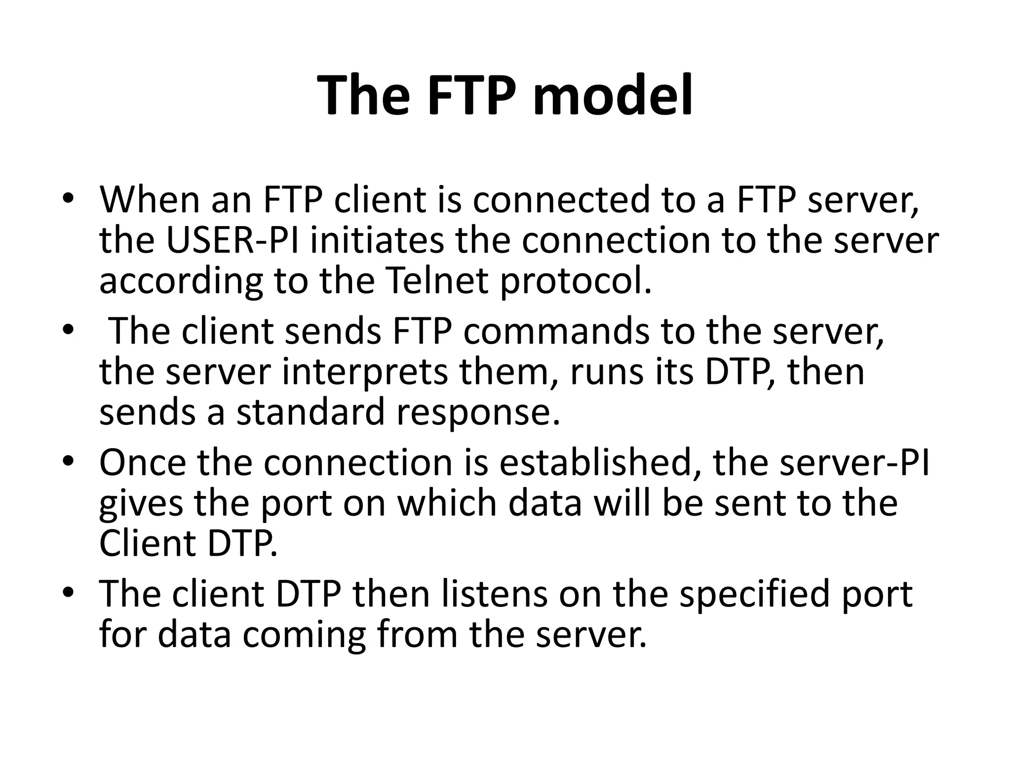 File Transfer Protocol | PPTX | Computer Networking | Computing