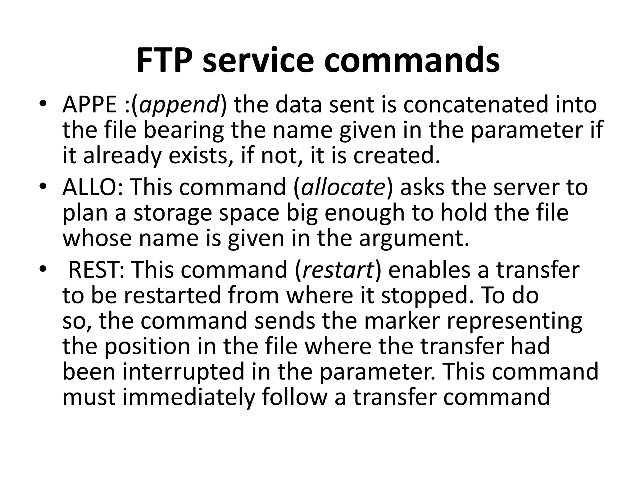 File Transfer Protocol