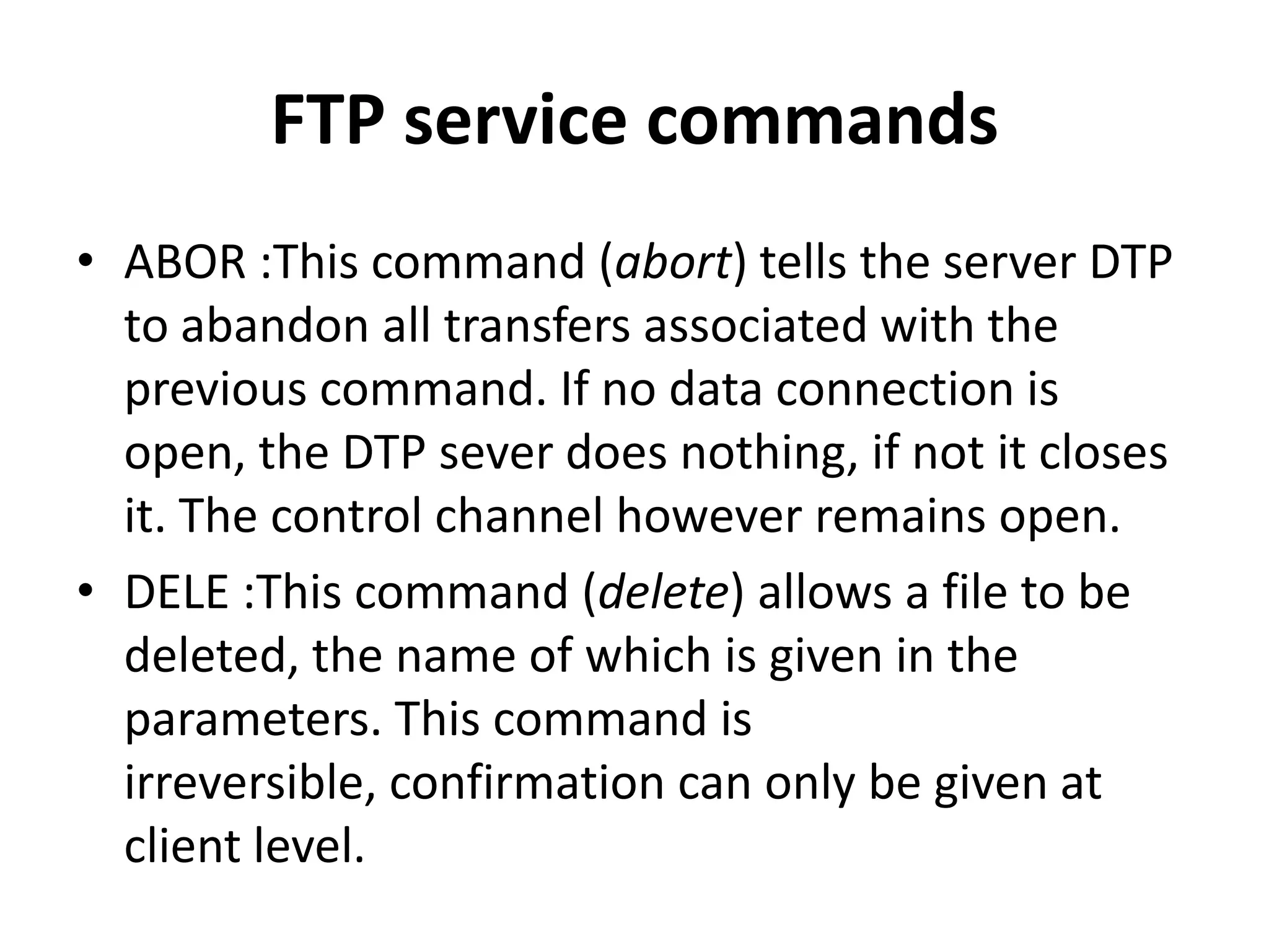 File Transfer Protocol