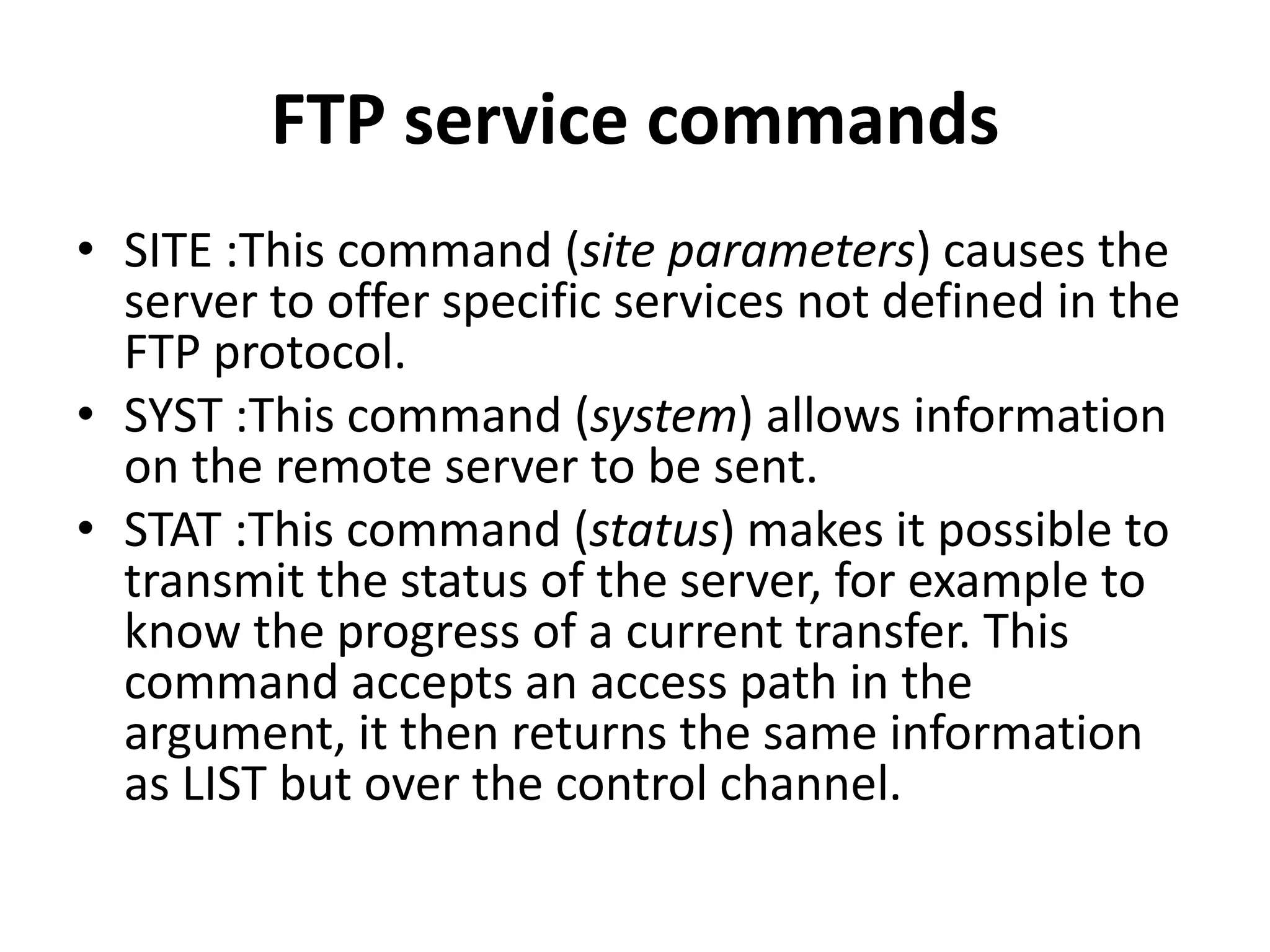 File Transfer Protocol