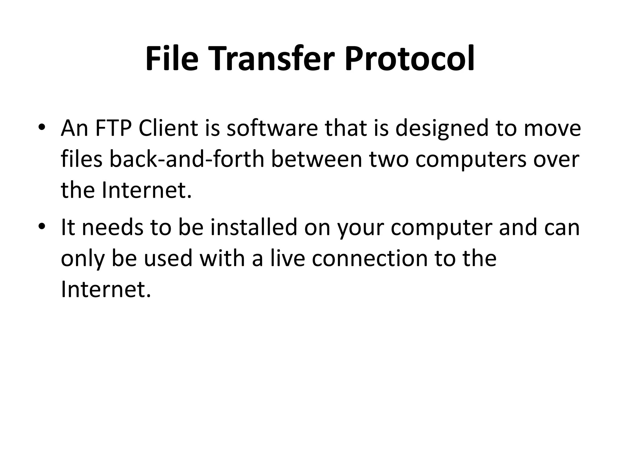 File Transfer Protocol