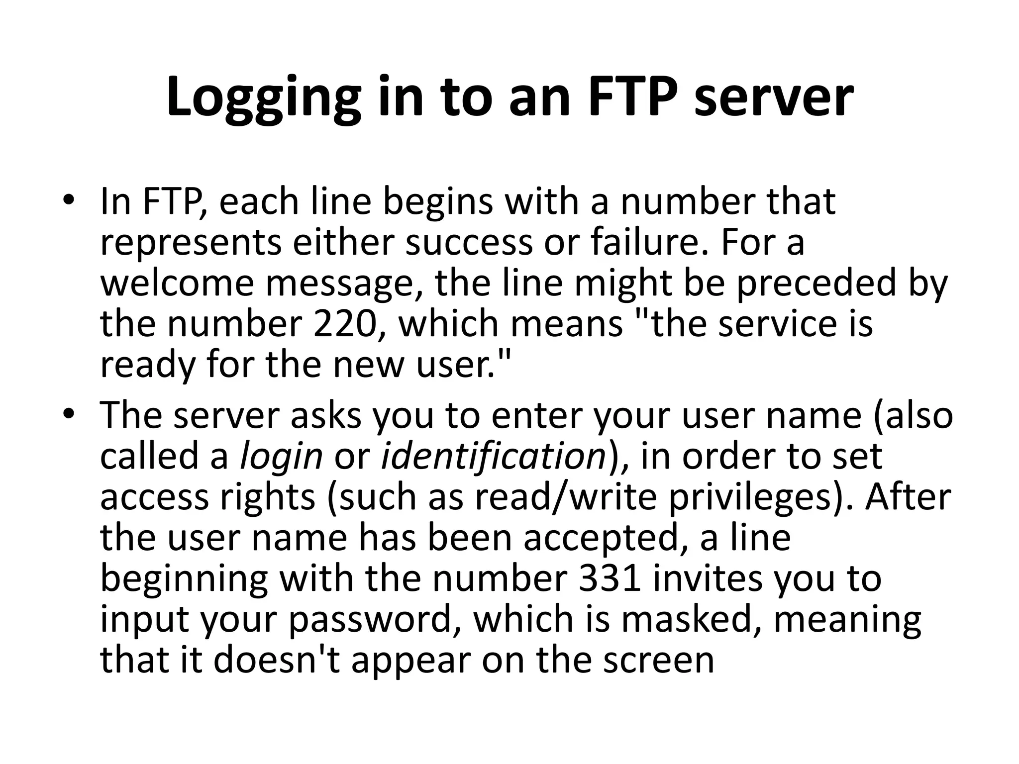 File Transfer Protocol