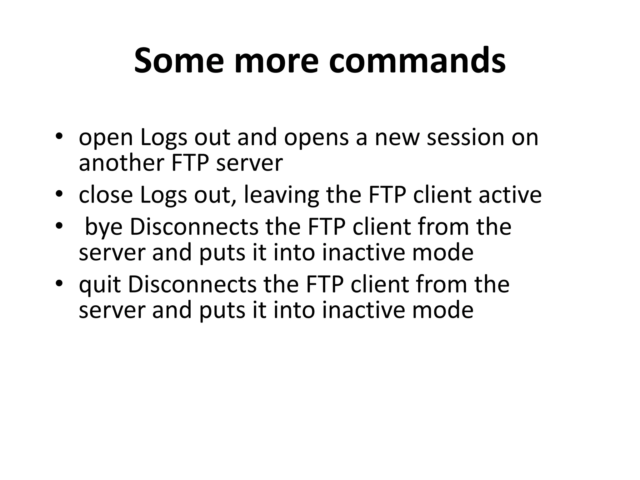 File Transfer Protocol