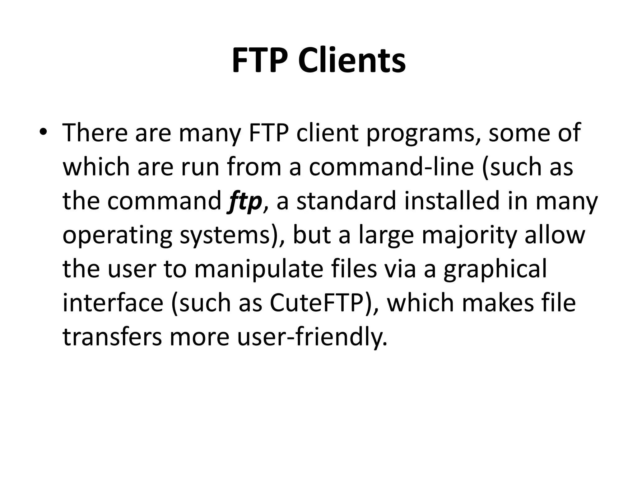 File Transfer Protocol
