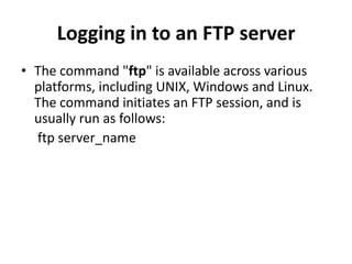 File Transfer Protocol