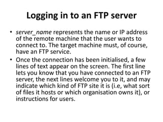 File Transfer Protocol