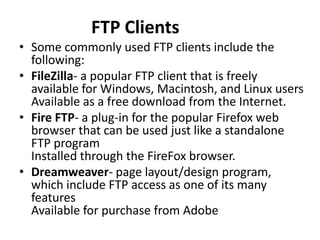 File Transfer Protocol