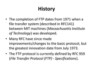 File Transfer Protocol