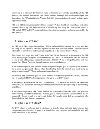 File transfer protocol