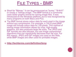 File types, photoshop | PPT