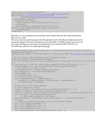 File upload in oracle adf mobile | PDF