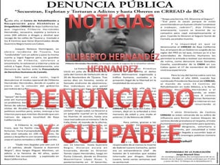 NOTICIAS FILIBERTO HERNANDEZ HERNANDEZ DENUNCIADO  Y CULPABLE 