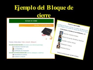 Ejemplo del Bloque de cierre
