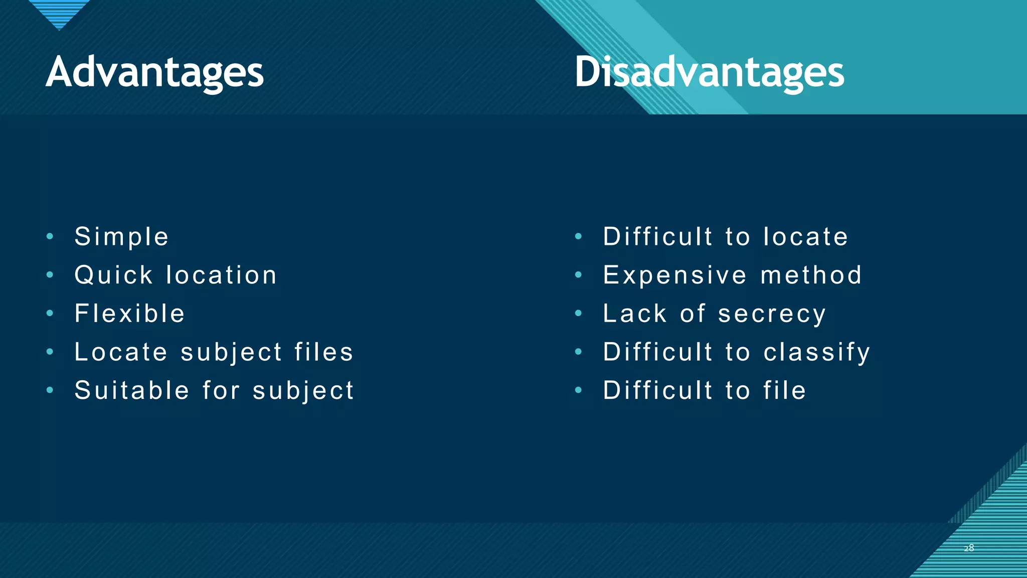 Filing and indexing | PPTX