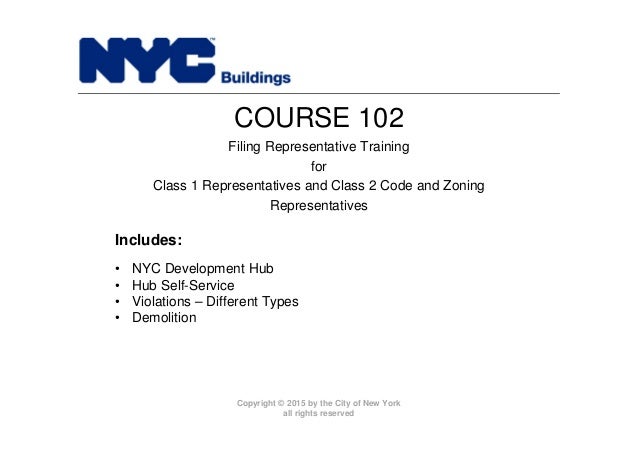 new york city department of buildings filing rep course_102 new york city department of buildings